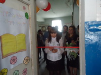 The opening of  Nor Geghi # 2 school's library