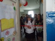 The opening of  Nor Geghi # 2 school's library